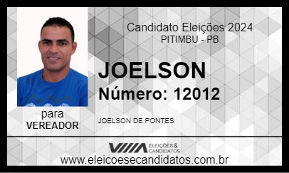 Candidato JOELSON 2024 - PITIMBU - Eleições