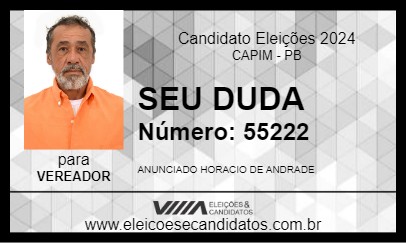 Candidato SEU DUDA 2024 - CAPIM - Eleições