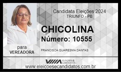 Candidato CHICOLINA 2024 - TRIUNFO - Eleições