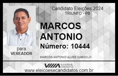 Candidato MARCOS ANTONIO 2024 - TRIUNFO - Eleições