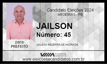 Candidato JAILSON 2024 - AROEIRAS - Eleições