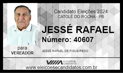 Candidato JESSÉ RAFAEL 2024 - CATOLÉ DO ROCHA - Eleições