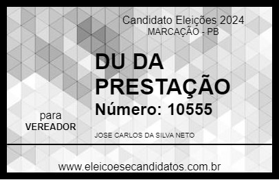 Candidato DU DA PRESTAÇÃO 2024 - MARCAÇÃO - Eleições