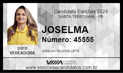 Candidato JOSELMA 2024 - SANTA TERESINHA - Eleições