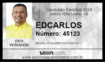 Candidato EDCARLOS 2024 - SANTA TERESINHA - Eleições