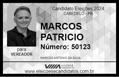 Candidato MARCOS PATRICIO 2024 - CABEDELO - Eleições