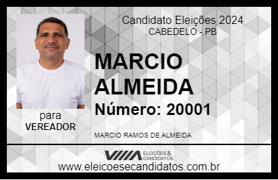 Candidato MARCIO ALMEIDA 2024 - CABEDELO - Eleições