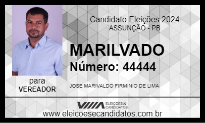 Candidato MARILVADO 2024 - ASSUNÇÃO - Eleições