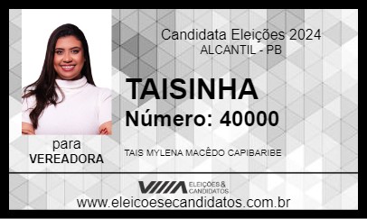 Candidato TAISINHA 2024 - ALCANTIL - Eleições