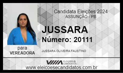 Candidato JUSSARA 2024 - ASSUNÇÃO - Eleições