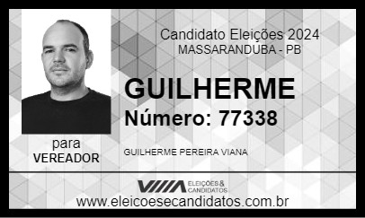 Candidato GUILHERME 2024 - MASSARANDUBA - Eleições