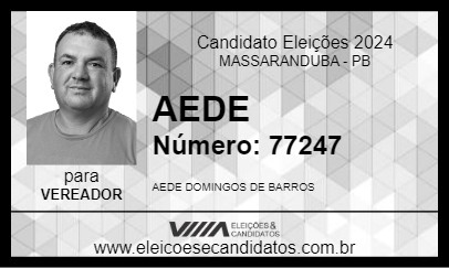 Candidato AEDE 2024 - MASSARANDUBA - Eleições