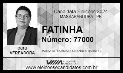 Candidato FATINHA 2024 - MASSARANDUBA - Eleições