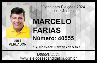 Candidato MARCELO FARIAS 2024 - GURJÃO - Eleições