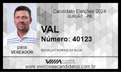 Candidato VAL 2024 - GURJÃO - Eleições