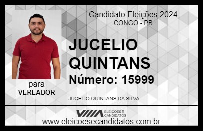 Candidato JUCELIO QUINTANS 2024 - CONGO - Eleições