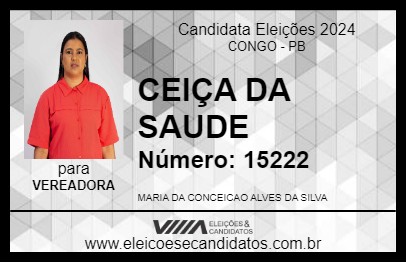 Candidato CEIÇA DA SAUDE 2024 - CONGO - Eleições