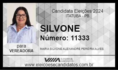 Candidato SILVONE 2024 - ITATUBA - Eleições