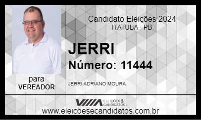 Candidato JERRI  2024 - ITATUBA - Eleições