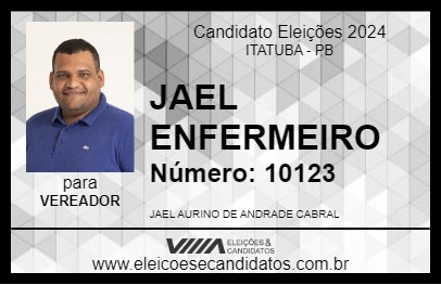 Candidato JAEL ENFERMEIRO 2024 - ITATUBA - Eleições