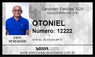 Candidato OTONIEL 2024 - CAJAZEIRINHAS - Eleições