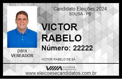 Candidato VICTOR RABELO 2024 - SOUSA - Eleições