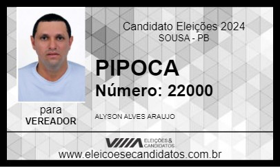 Candidato PIPOCA 2024 - SOUSA - Eleições