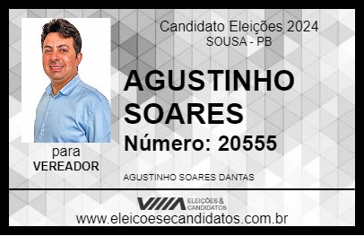 Candidato AGUSTINHO SOARES 2024 - SOUSA - Eleições