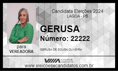 Candidato GERUSA 2024 - LAGOA - Eleições