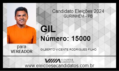 Candidato GIL 2024 - GURINHÉM - Eleições