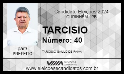 Candidato TARCISIO 2024 - GURINHÉM - Eleições