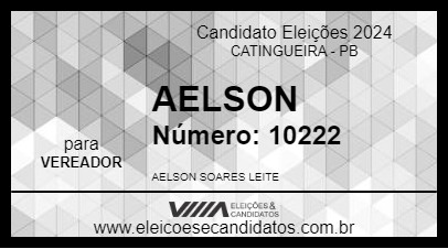 Candidato AELSON 2024 - CATINGUEIRA - Eleições