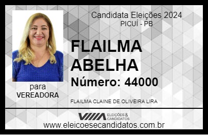 Candidato FLAILMA ABELHA 2024 - PICUÍ - Eleições