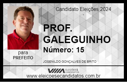 Candidato PROF. GALEGUINHO 2024 - SERRA BRANCA - Eleições