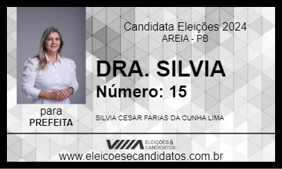 Candidato DRA. SILVIA 2024 - AREIA - Eleições