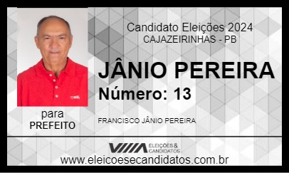 Candidato JÂNIO PEREIRA 2024 - CAJAZEIRINHAS - Eleições