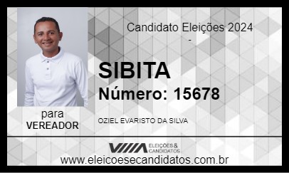 Candidato SIBITA 2024 - AREIA - Eleições