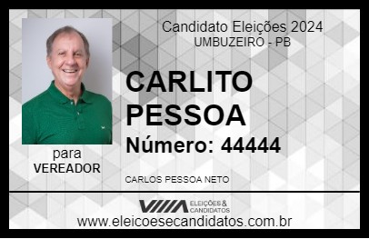 Candidato CARLITO PESSOA 2024 - UMBUZEIRO - Eleições