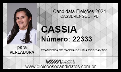 Candidato CASSIA 2024 - CASSERENGUE - Eleições