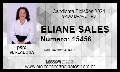 Candidato ELIANE SALES 2024 - GADO BRAVO - Eleições