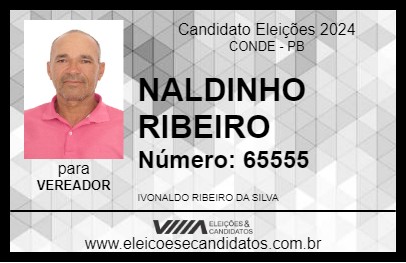 Candidato NALDINHO RIBEIRO 2024 - CONDE - Eleições