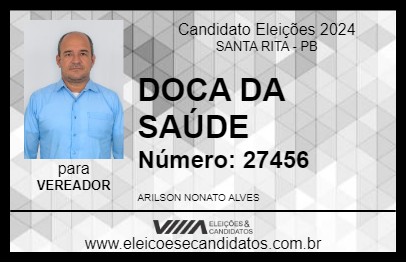 Candidato DOCA DA SAÚDE 2024 - SANTA RITA - Eleições