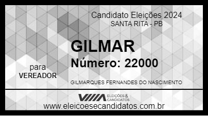 Candidato GILMARQUES 2024 - SANTA RITA - Eleições