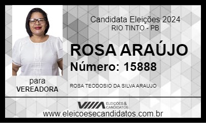 Candidato ROSA ARAÚJO 2024 - RIO TINTO - Eleições