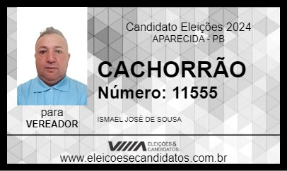 Candidato CACHORRÃO 2024 - APARECIDA - Eleições