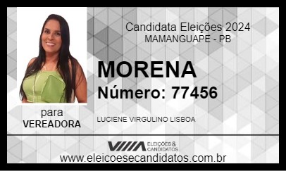 Candidato MORENA 2024 - MAMANGUAPE - Eleições