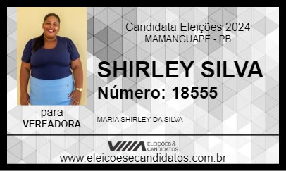 Candidato SHIRLEY SILVA 2024 - MAMANGUAPE - Eleições