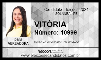 Candidato VITÓRIA 2024 - SOLÂNEA - Eleições