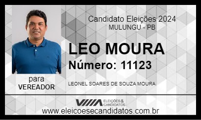 Candidato LEO MOURA 2024 - MULUNGU - Eleições