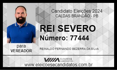 Candidato REI SEVERO 2024 - CALDAS BRANDÃO - Eleições